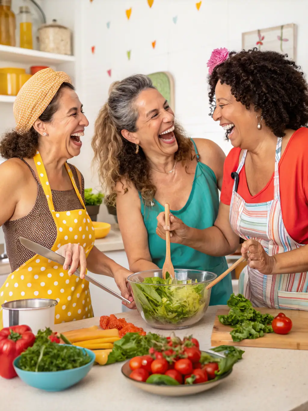 A vibrant photo of children and adults gathered around a rustic wooden table, participating in a hands-on cooking workshop with a local Burgundy chef, surrounded by fresh regional ingredients and traditional kitchen tools.